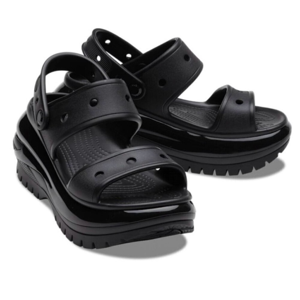 CROCS Mega Crush Sandals Black Women’s Size 11 NWOT